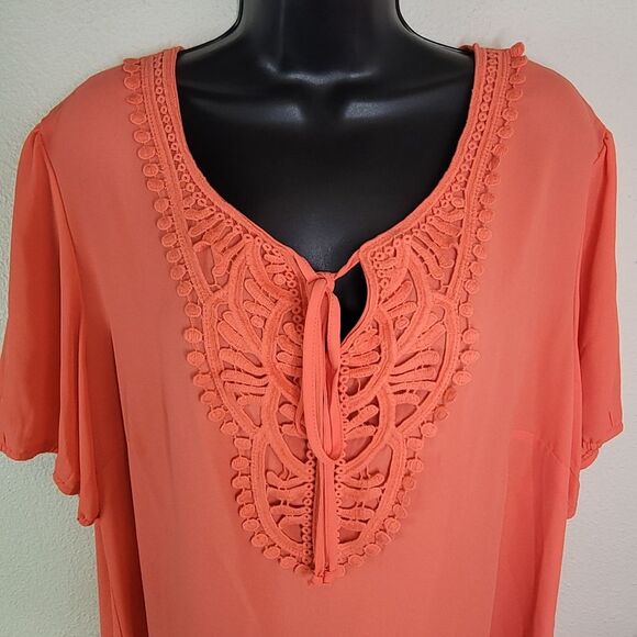 DB Established Dressbarn Plus Size Blouse Top 2x - Picture 4 of 8